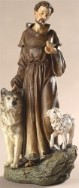 St. Francis with wold figure